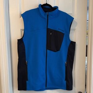 Spyder Men's Vibrant Blue and Black Vest
